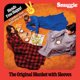 thumbnail image 4 of Manta con mangas Snuggie de forro polar 71 × 54 cm a cuadros de búfalo, 4 of 6