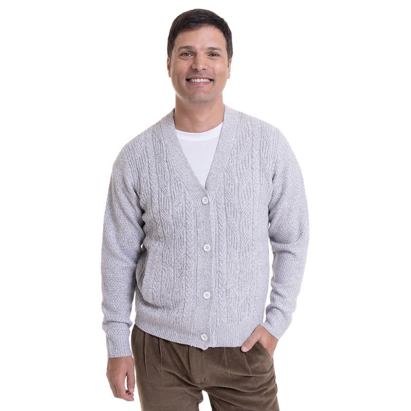 Kotting - Sweater Cardigan Gris Claro