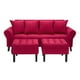 thumbnail image 1 of Sofa Lua 3c + 2 Pouf Felpa 20 Burdeo, 1 of 5