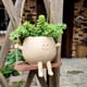 thumbnail image 5 of Macetas Swing Rostro, Macetas colgantes de pared, Maceta Smile Rostro de resina con flores, Plantas suculentas grandes, Diseño único de Rostro, Cadena de perlas Hillingtonia, Agradecimiento a madres y, 5 of 7