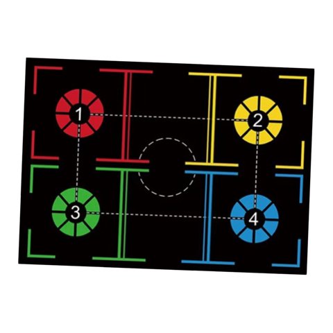 Magideal - Tapete De Entrenamiento Para Pasos De Baloncesto, Tapete De Práctica, Herramienta De Enseñanza De Precisión, Tapete Para Juego De Pies De Baloncesto, Estilo F