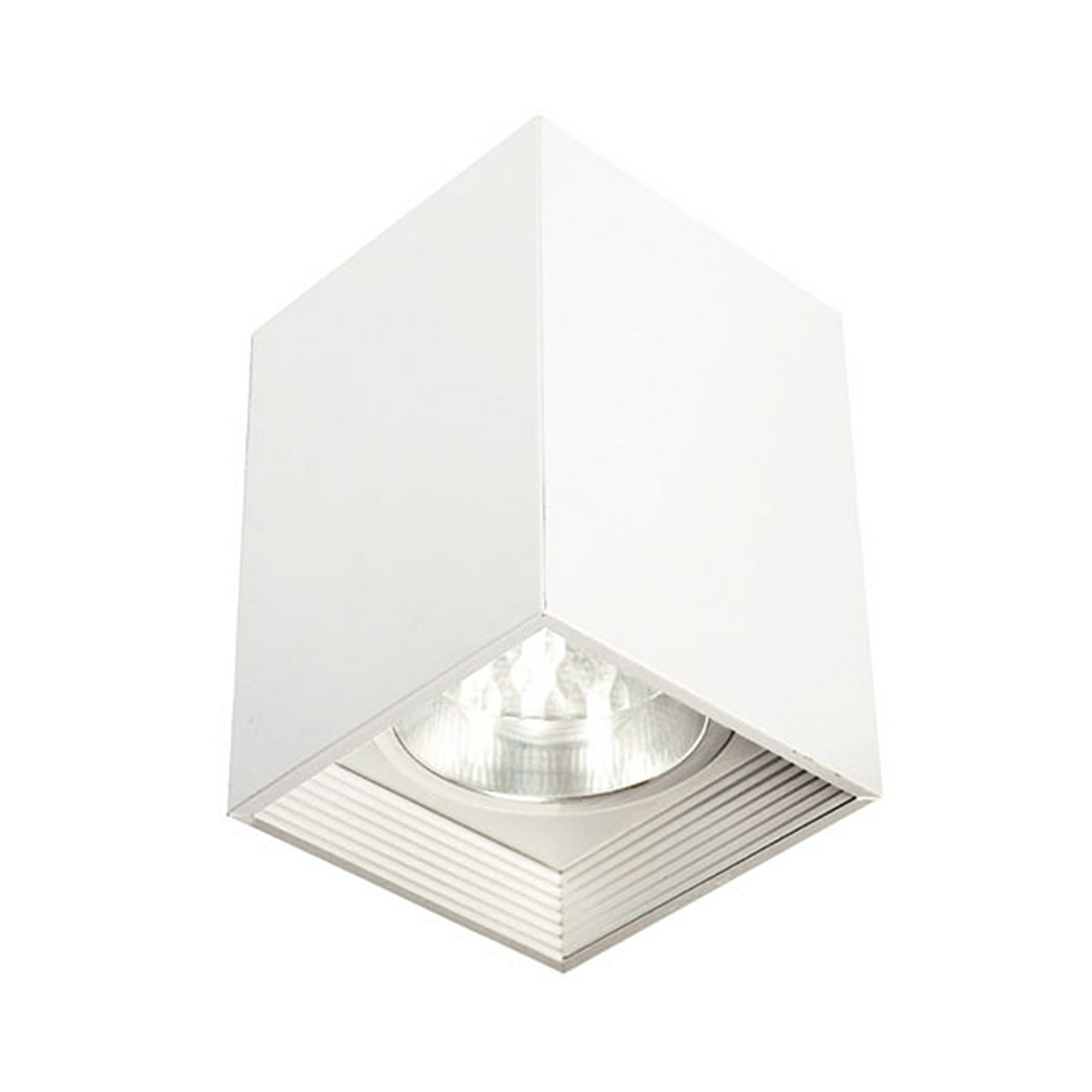 Bp Iluminación - Foco Sob Cuadrado E27 Blanco Mate