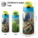 thumbnail image 2 of Los vecinos Green Botella de Agua con Tapa Pop Top de Un Toque, Acero Inoxidable, a Prueba de Fugas, para Deportes, Botella Infantil azul 12 oz, 2 of 6