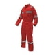 thumbnail image 2 of Overol Reflectante Gabardina Hombre Alta Visibilidad Trabajo Rojo, 2 of 7