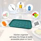 thumbnail image 5 of Soporte para esponjas: bandeja organizadora de silicona para fregadero de cocina, para esponjas, dispensadores de jabón y otros accesorios para lavavajillas., 5 of 5