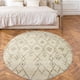 thumbnail image 2 of Alfombra Redonda Florida Beige 160 x 160 cm, 2 of 3