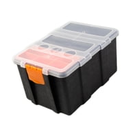 Magideal - Componentes Electrónicos Caja De Material Hardware Organización Organización De Una Pequeña Organizador De Caja De Herramientas Para Tornillos De Fija 13.5 X 20 X 12 Cm