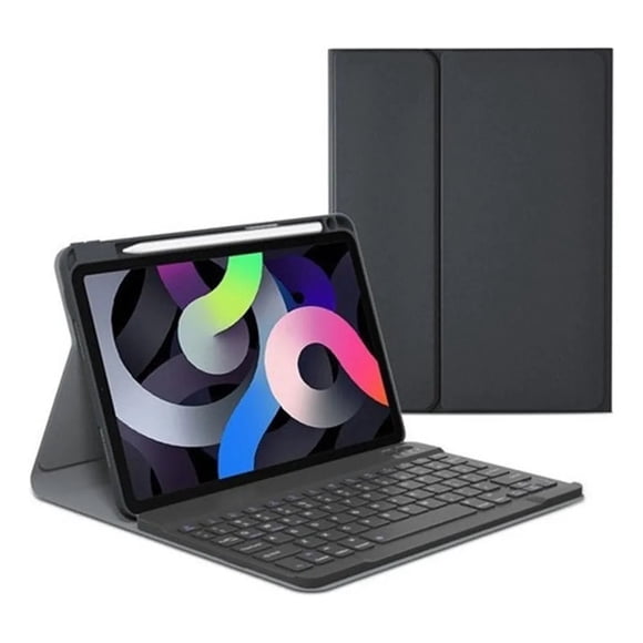 Carcasa con Teclado iPad Protección y Productividad Antigolpes (Negro) - SmartMob