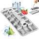 thumbnail image 3 of Bandeja para Cubitos de Hielo WDCFXY de Acero Inoxidable, 18 Compartimentos, con Asa, 3 of 5