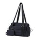 thumbnail image 4 of Bolsa de gimnasio de viaje con cartera pequeña, bolsa de lona para deportes, adultos, viajes, fitness , Negro, 4 of 5