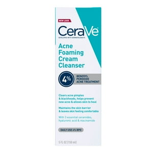 Cerave Crema Limpiadora Espumosa Para El Acné 5 Fl Oz