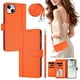 thumbnail image 2 of iPhone 14 Plus Funda Billetera con Cierre Magnético, Naranja, 2 of 6
