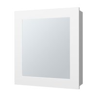Fmfurniture - Botiquin 1 Puerta Con Espejo Fm-006B - Blanco