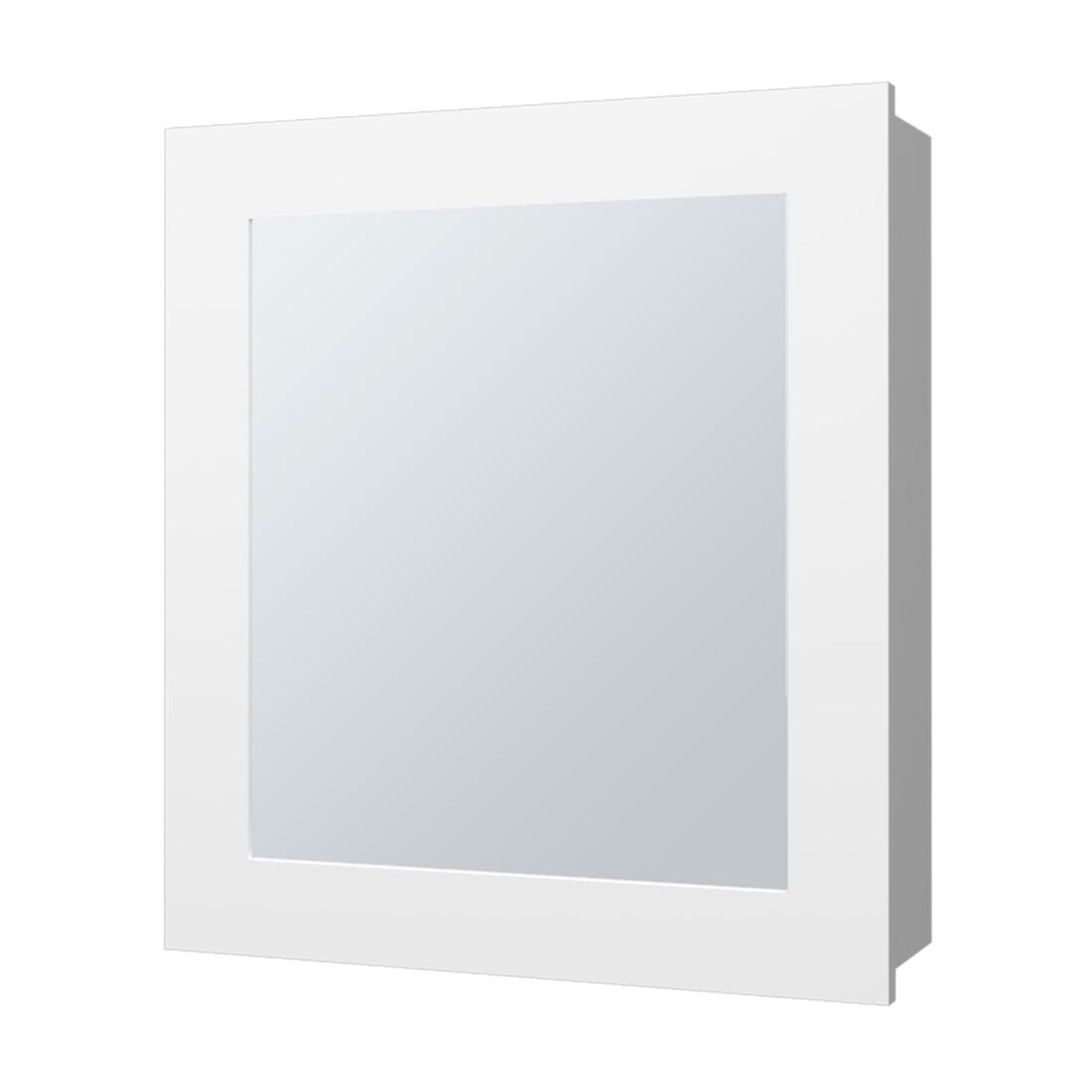 Fmfurniture - Botiquin 1 Puerta Con Espejo Fm-006B - Blanco