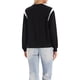 thumbnail image 3 of Chaqueta Bomber Mujer Casual Abotonada Chaqueta Varsity de Béisbol Ropa Escolar Abrigos de Otoño Ropa de Moda 2025 S Negro, 3 of 6