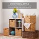 thumbnail image 2 of Cestas de almacenamiento Best Choice Products Hyacinth, 30 x 30 cm, juego de 5, 2 of 7