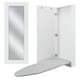 thumbnail image 1 of Mueble de pared para tabla de planchar Ivation con espejo, color blanco, 1 of 3