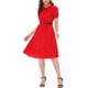 thumbnail image 2 of INSPIRE CHIC Vestido Vintage de Mujer Estampado Floral Cuello Peter Pan Largo a la Rodilla Vestido Casual L Rojo, 2 of 6