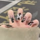 thumbnail image 2 of 24Pcs/Box Press On Nails Obsidian Butterfly Black Shiny Rhinestone Detachable Fake Nails Glue On Nails, Women Girls DIY Nail Manicure Accessories, 2 of 2