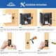 thumbnail image 5 of Cerradura corrediza HOMOTEK Privacy con tirador para puertas de 1-3/8», 5 of 7