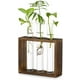 thumbnail image 1 of Maceta colgante de cristal para mesa, estación de propagación, moderna maceta con 3 tubos de ensayo y capullos de flores en soporte de madera, terrario de mesa para esquejes de plantas hidropónicas, d, 1 of 6