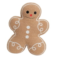 Magideal - Almohada Decorativa De Pan De Jengibre, Decoración Navideña Para Sofá, Cojín Relleno De Almohada De Pan De Jengibre Original Para Fiesta, Sala De Esta