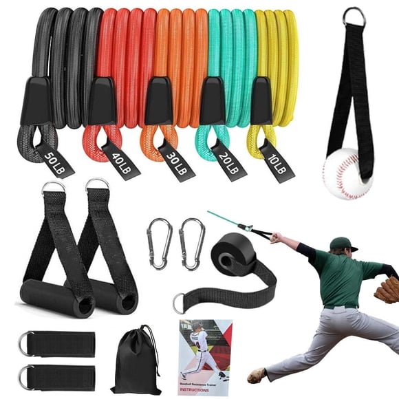 Set De Bandas De Resistencia Para Béisbol Ajustable De 5 Niveles