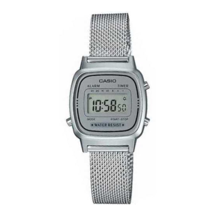 Reloj Digital Plateado Casio La-670wem-7