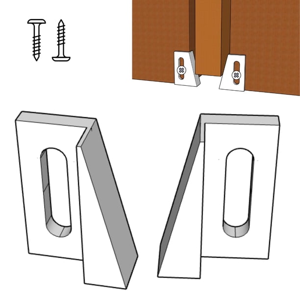 Guía inferior para puerta corrediza empotrada, ajuste universal, Grovers Home Solutions