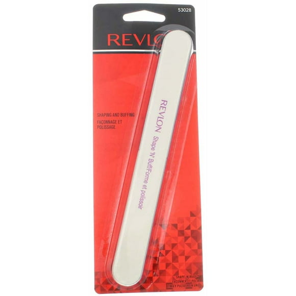 Lima de uñas Revlon Shape 'N' Buff, paquete de 3