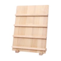 Magideal - Tablero De Exhibición De Madera Para Decoración De Uñas, Herramienta De Manicura Rústica Portátil De Múltiples Capas, Organizador De Joyas, Soporte De