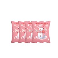 Genérico - Fundas Navidad Set De 4 Fundas Para Cojines De 45X45 Cm
