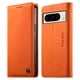 thumbnail image 1 of Funda Billetera de Cuero para [Google Pixel 8 Pro], Bloqueo RFID, Tarjetas y Soporte Naranja, 1 of 5