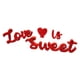 thumbnail image 2 of Letra De Madera Love IS Sweet Sign Decoración De Mesa Para El Día De San Valentín Para Año Nuevo Rojo, 2 of 5