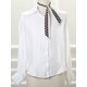 thumbnail image 5 of INSPIRE CHIC Bufandas Elegantes y Delgadas de Mujer con Punta Doble Lado para Ocio Blanco, 5 of 5