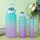 thumbnail image 1 of 3PCS Sports Water Bottle, Leak-proof Motivational Sports Water Bottle With Straw And Time Marker, Flip Top Durable, Perfect For Office, School, Gym And Workout, Outdoor Large Water Bottle, Back To Sch, 1 of 5