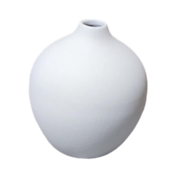 Florero de cerámica, organizador de jarrones, sala de estar, exhibición, almacenamiento, maceta, maceta para mesa auxiliar, chimenea, oficina, fiesta Largo 11 cm Alto 13 cm
