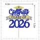 thumbnail image 2 of Tapa de pastel Crseniny Clase del 2026 con brillo dorado, 2 of 7