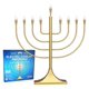 thumbnail image 1 of Janucá Eléctrica Tradicional Zion Judaica 58 cm Dorado Satinado USB LED, 1 of 7