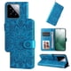 thumbnail image 2 of Funda tipo cartera FOXDOCK para Xiaomi 14 , diseño girasol en relieve, cuero PU, cierre magnético, soporte y tarjetero, 2 of 5