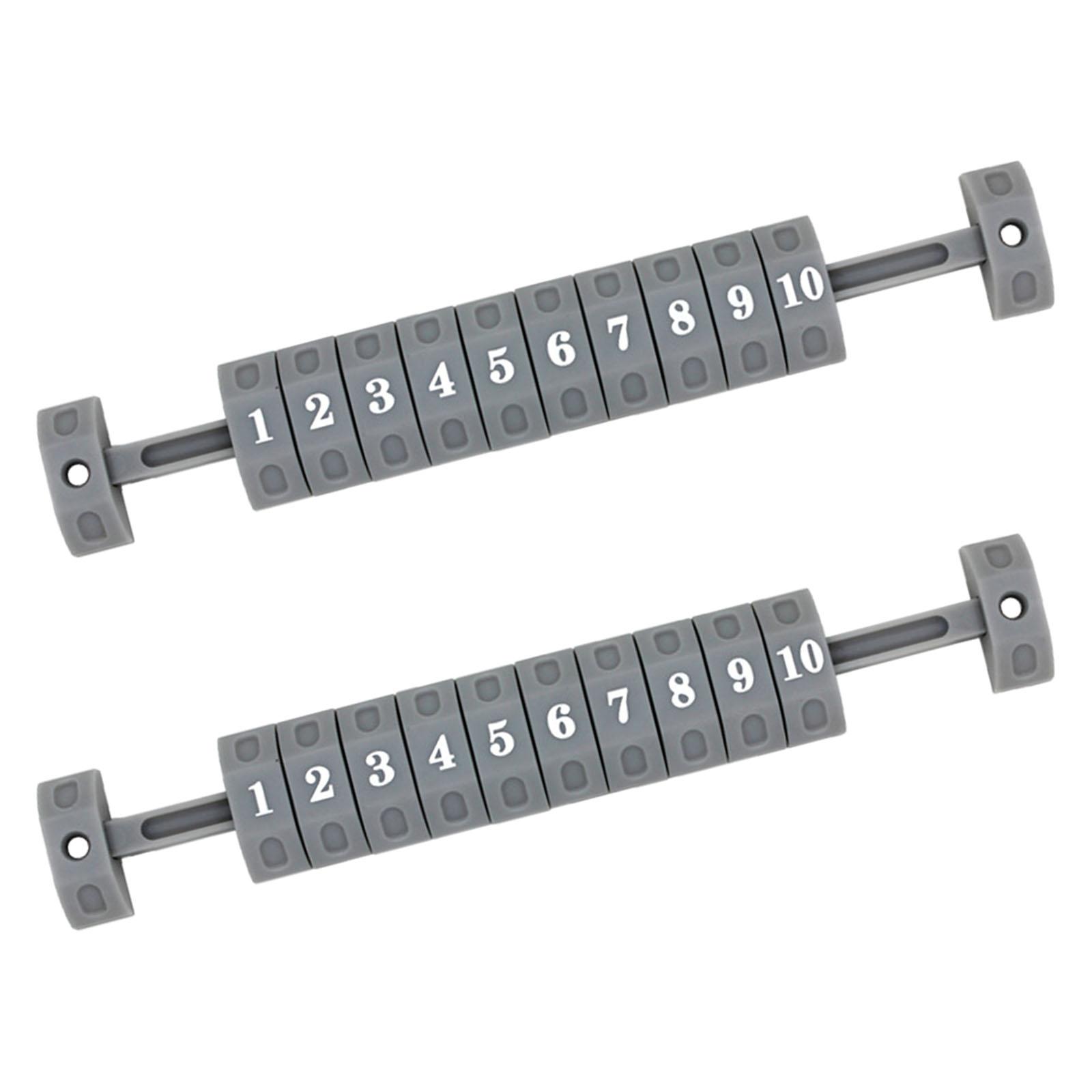 Ioensy - 2 Unidades De Puntuación De Contador De Futbolín, Marcador De Juego, Futbolín Estándar Gris