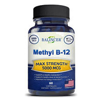 Balincer B12 Vitamina B12 5000Mcg Metilcobalamina 60 Caps 60 Cápsulas
