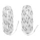 thumbnail image 3 of 1 par de patines de hockey sobre hielo para deportes de primera calidad cordones para zapatos cordones para zapatos 96 pulgadas, blanco, 3 of 5