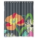 thumbnail image 1 of Cortina de ducha Vera Bradley Jazzy Blooms, juego de cortinas de baño con ganchos, tamaño 60 x 72 pulgadas, 1 of 3