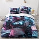 thumbnail image 2 of Funda nórdica Catwoman Juego de ropa de cama de papel de película para niñas 3 piezas para niños y adolescentes Funda de edredón 3D con cierre de cremallera Micro suave, 2 of 3