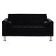 thumbnail image 1 of Sofa Retro 3 Cuerpos Felpa 12 Negro, 1 of 5