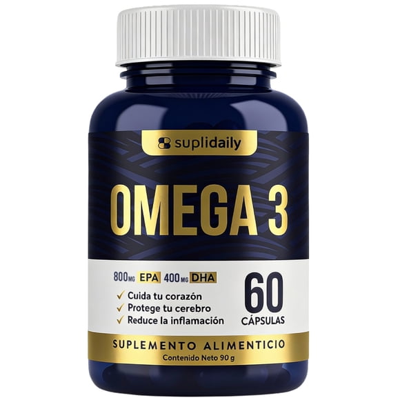 Omega 3 | 800 Epa 400 Dha | 60 Capsulas Alta Pureza