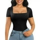 thumbnail image 1 of Body HESHPAWS Mujer Cuello Cuadrado Manga Corta Shaping One-piece Thong, 1 of 3