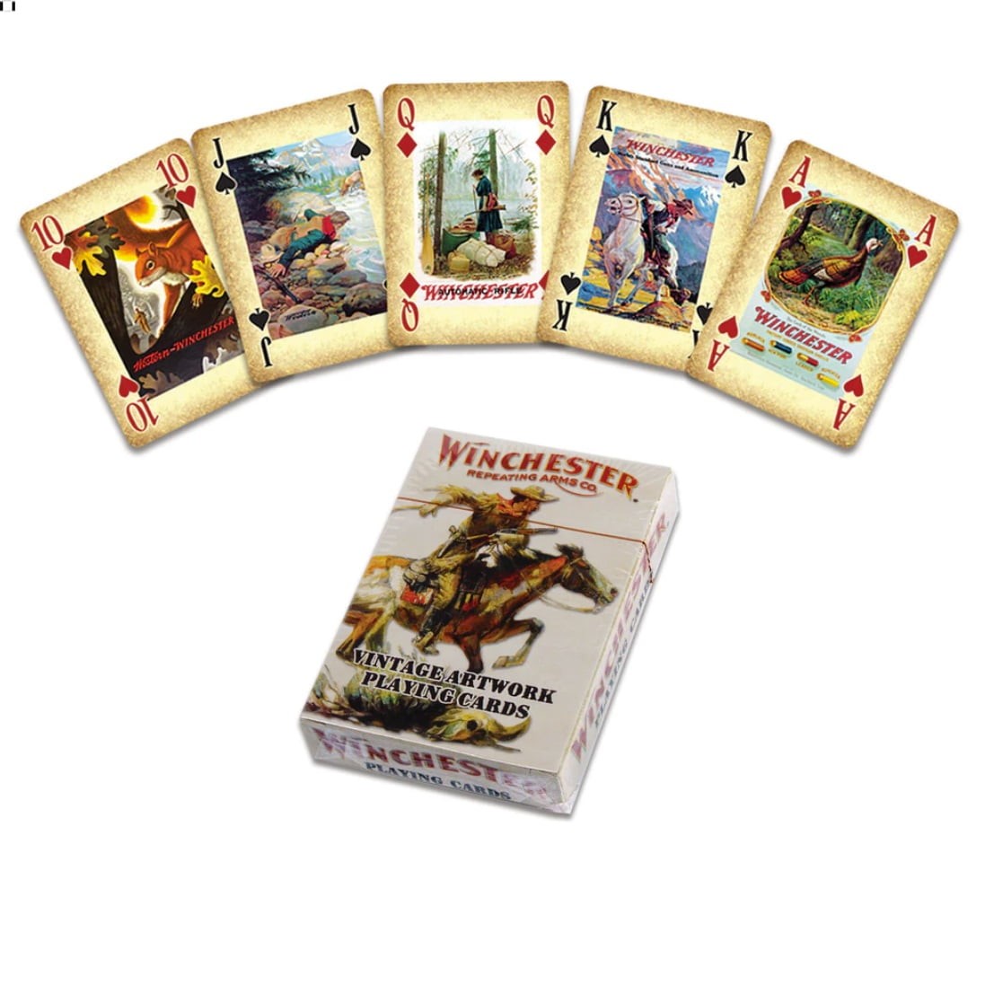 Winchester - Juego Naipes Póker 52 Cartas Imag Oeste Americano