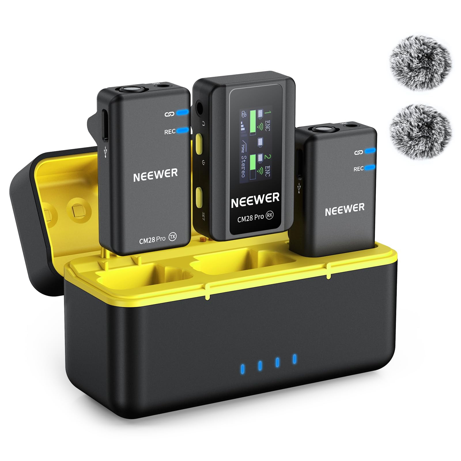Sistema De Micrófono Inalámbrico De Solapa Neewer Cm28 Pro